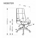 Кресло компьютерное HALMAR WEBSTER черный/орех